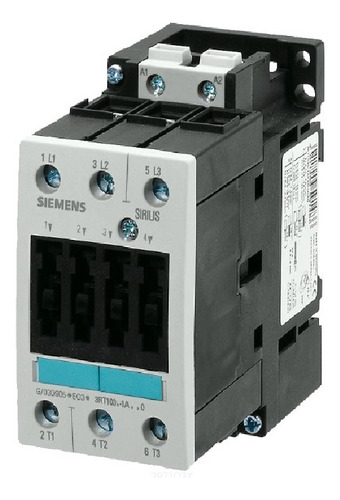 Contactor Sirius 3p,ac3-24a,bob-220v Simens 3rt5036-1an20