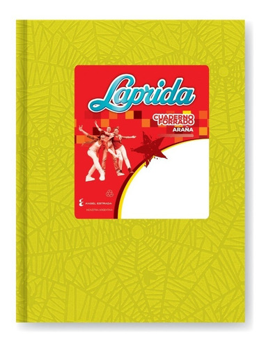Cuaderno Escolar Laprida Td Araña 98h Rayado Amarillo