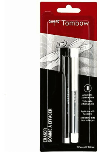 Tombow Mono Zero Borrador, Rectangular, Blanco, 2.5 Mm