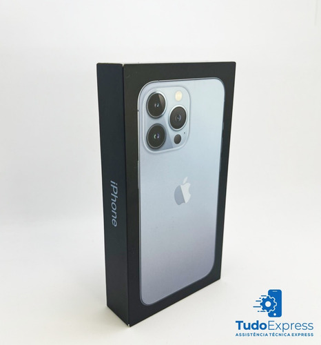 Imagem 1 de 1 de Apple - Caixa iPhone 13 Pro, 256gb, Sierra Blue