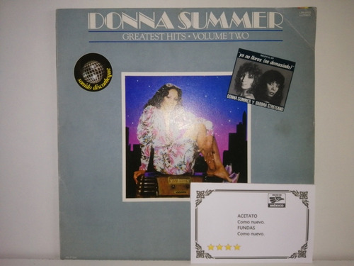 Donna Summer Lp Greatest Hits Volumen Two Éxitos