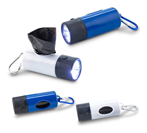 Dispensador De Bolsas Muller Con Linterna Led Mascota Perro 