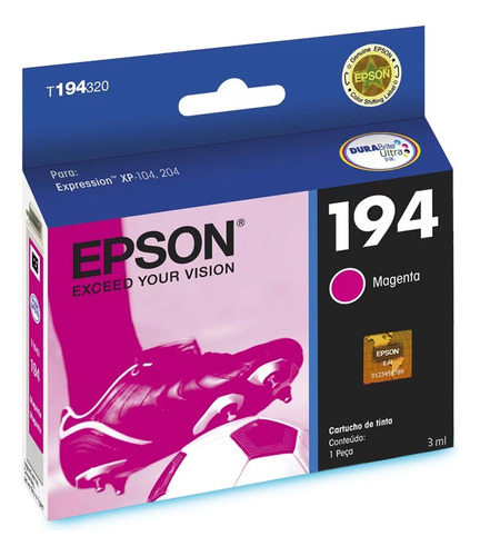 Cartucho De Tinta Epson Magenta P/ Stylus Xp-104/204 (eps01)