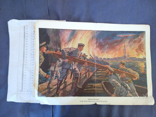 Lamina Alemania Original De 1916 1ra Guerra Mundial #7