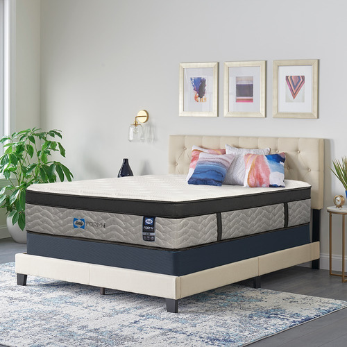 Colchón Sealy Albi Para Cama King Size Color Blanco