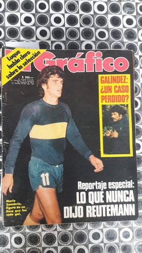 El Grafico 3001 12/4/1977 Zanabria Figura De Boca Reutemann