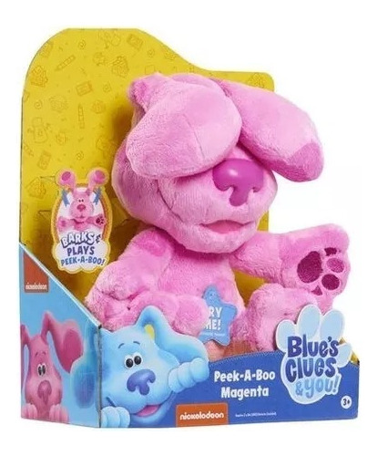 Imagen 3 de 5 de Peluche Blue's Clues & You! Rosa Sonido 25 Cm Nickelodeon