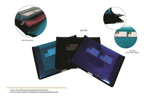 Carpeta Segura Carta Plastica Con Liga Y Fuelle