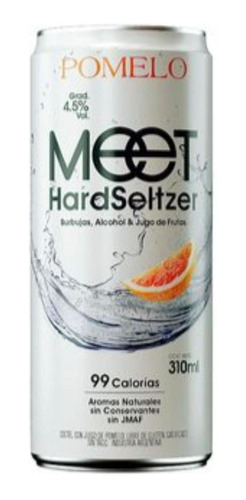 Coctel Meet Pomelo Hard Seltzer Lata 310ml - Fullescabio