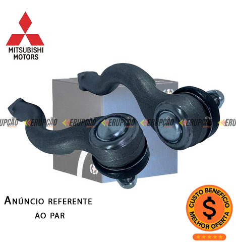 Par Terminal Direção Mitsubishi L200 Triton Pajero Dakar