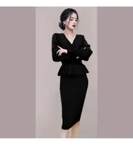 Comprar Elegante Traje De Falda De Punto - Moda Otoñal Para Mujer