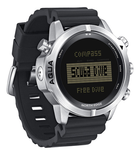 Reloj De Acero Watch Compass Diving Altimeter Para Hombre .