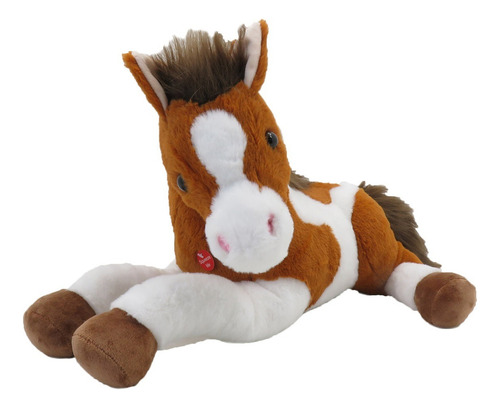 Peluche Caballo Con Sonido Grande 54cm Woody Toys Color Marrón