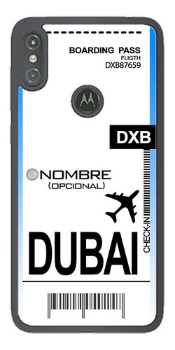 Funda One Vision Zoom Boleto Avion Dubai  Personalizada