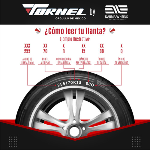 Kit De 2 Llantas Tornel Real P 205/55r16 89 V
