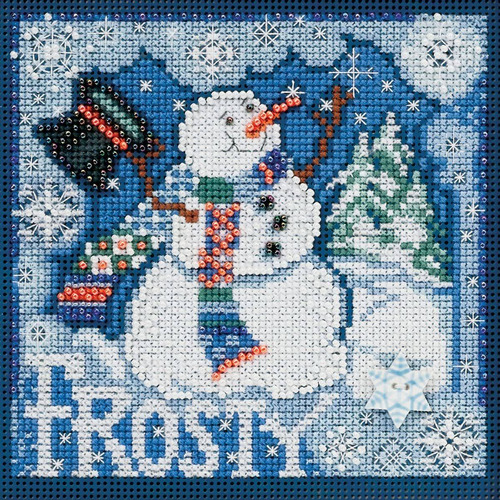 Mill Hill Frosty Snowman - Kit De Punto De Cruz 5.0 X 5.0 I