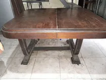 Comprar Mesa De Comedor Antigua De Madera Maciza 116x106x70 Marrón Oscuro Marrón Oscuro