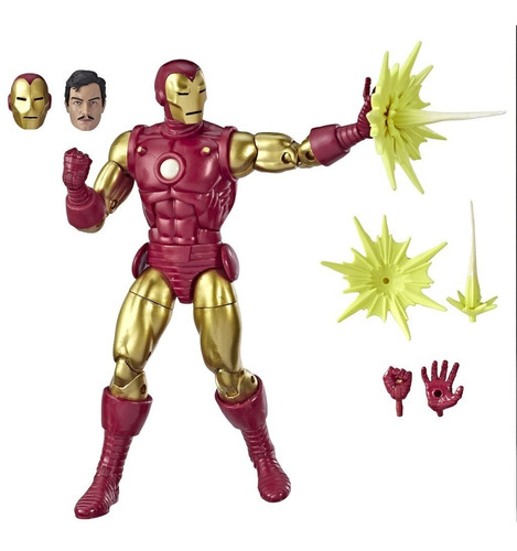 Iron Man 16cm Marvel Legends Series 80 Años Hasbro E6346