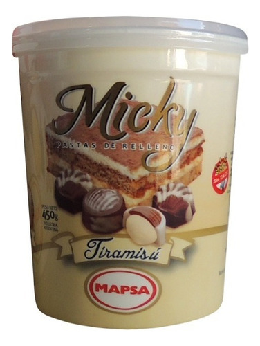 Pasta Untable Tiramisu Micky X 450 Grs