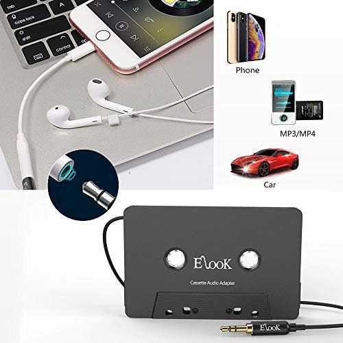 Kit De Adaptador Auxiliar Elook Cassette Para Coche, Incluye