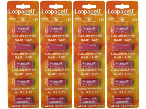 Loopacell E90 N Lr1 - Pilas Alcalinas (1,5 V, 20 Unidades)