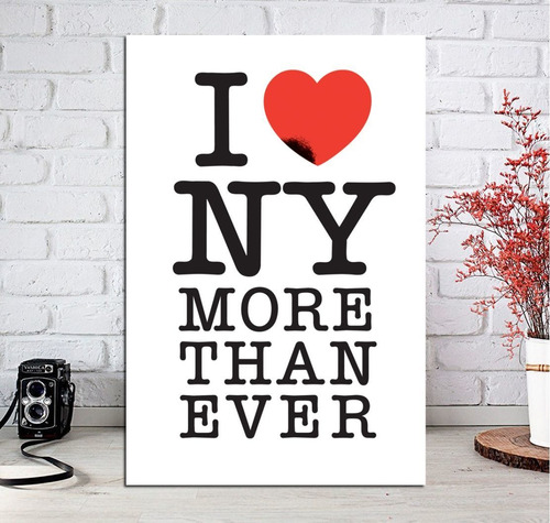 Cuadro 60x90cm Nueva I Love New York More Than Ever