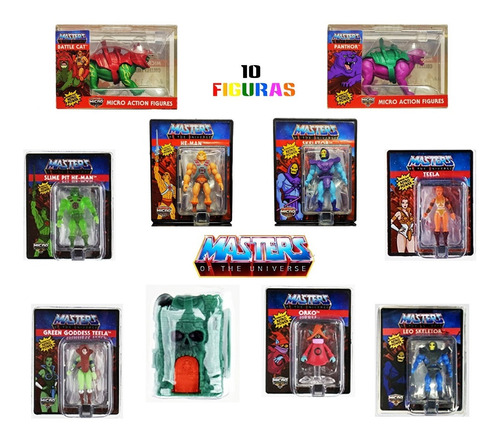 Masters Of The Universe Set 10 Figuras Smallest Originales