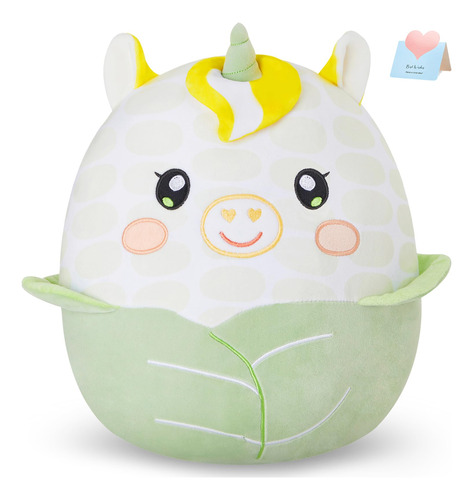 Wewill Almohada De Felpa Suave De Unicornio De Maiz De 12 Pu