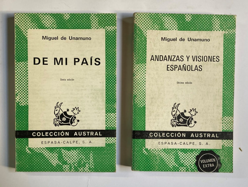 2 Colección Austral Miguel De Unamuno: De Mi País Y ...   E1