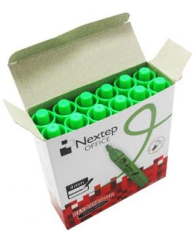 Marcatextos Nextep Ne-079v Color Verde Caja Con 12 Piezas