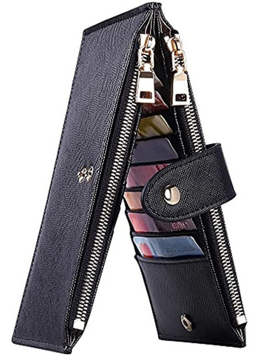 Goiacii Carteras Para Mujer Rfid Bloqueo Bifold Multi Card C