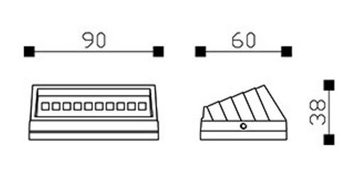 Imagen 2 de 3 de Pack X 4 Apliques Exterior Pared Rampa Chicos Iluminacion
