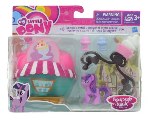 Conjunto de Mini Figuras e Acessórios - My Little Pony - Mini World Magic -  Trailer Mágico - Hasbro