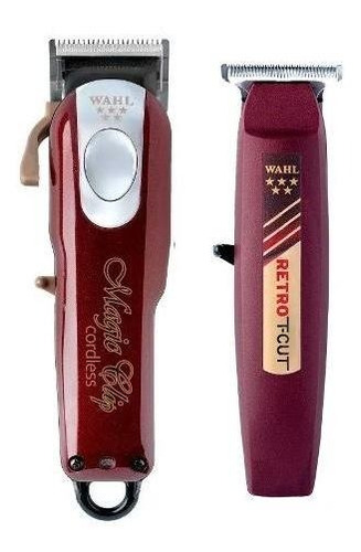 Combo Wahl Magic Cordless + Trimmer T Cut 20pz Recargables