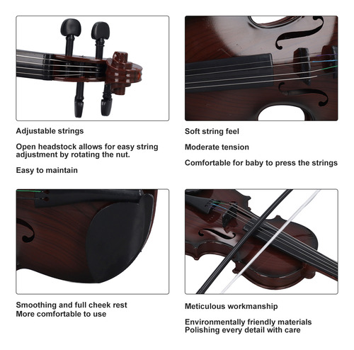 Violín De Juguete Para Niños, Instrumento De Aspecto Educati
