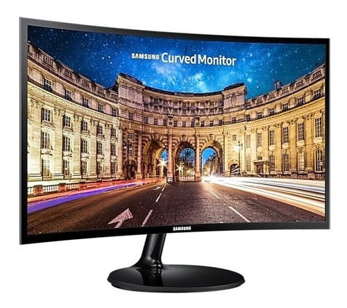 Monitor Samsung 24inc. Curved 1.8m Full Hd Hdmi D-sub Negro 