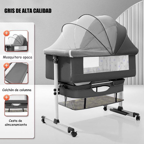Cuna Colecho Para Bebé Con Mosquitero Mudador Confortable