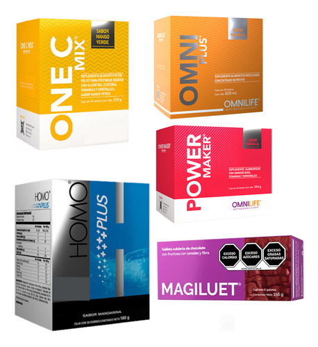 Paq Jugo Power Meker, Homoplus, Onecmix, Omniplus, Magiluet