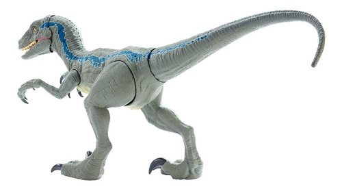 Velociraptor Colosal Blue Gigante, Mattel Bestoys
