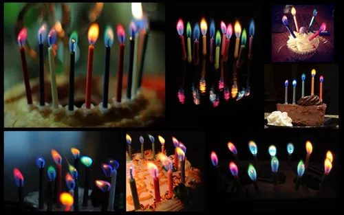  PHD CAKE 24 velas doradas largas y finas de cumpleaños