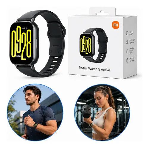 Relógio Smartwatch Redmiwatch 5 Active Prata Xiaomi Branco Preto ...