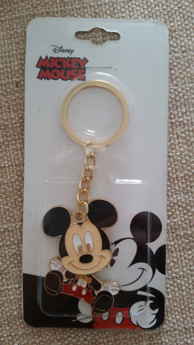 Chaveiro Disney Mickey Mouse Pequeno Bebe Metal Desenho 