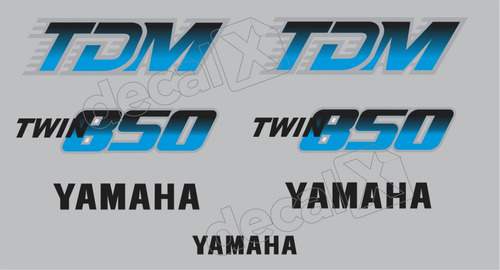 Kit Adesivos Compatível Yamaha Tdm 850 1992 Prata Yhtdm85002