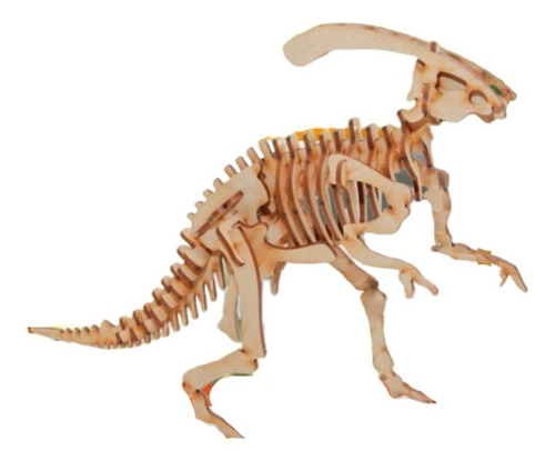 Rompecabezas Maqueta 3d Madera Parasaurolophus Dinosaurio | MercadoLibre