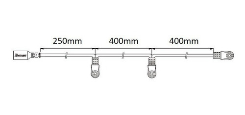 Cable Multiconector Ibanez Daisy Chain P/3 Pedales Dc301l
