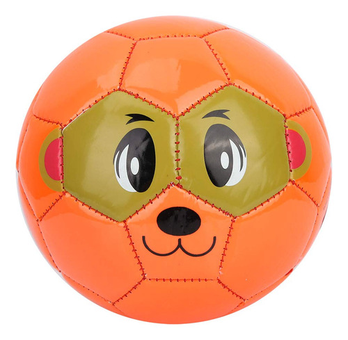 Balon Futbol Para Niño 1 Pvc Tamaño 2 3.56 Oz Color Naranja