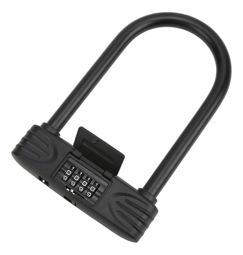 Bike U Lock, Aleación De Acero Negro, Resistente, Combinació