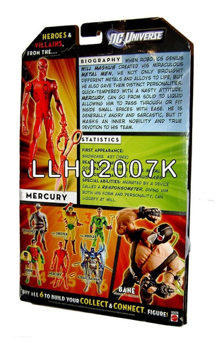 Mercury Con Pieza Baf Bane Dc Universe Classics Wave 16 (Usado)