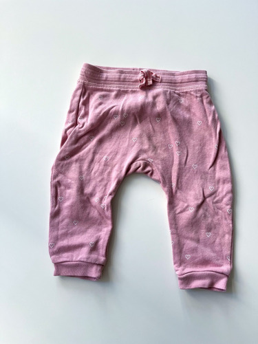 Pantalón Jogging H&m Rosita Con Corazones 6-9 Meses