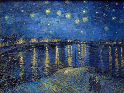 Poster Starry Night Over The Rhone 65cmx85cm - Decorar Sala